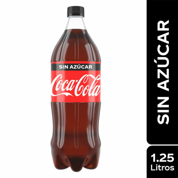 Refresco Coca Cola sin Azúcar, 1.25 L