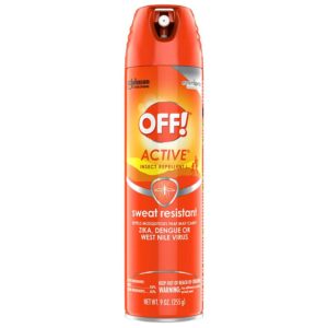 Repelente de insectos Off! Active Sweat Resistant, 9 oz