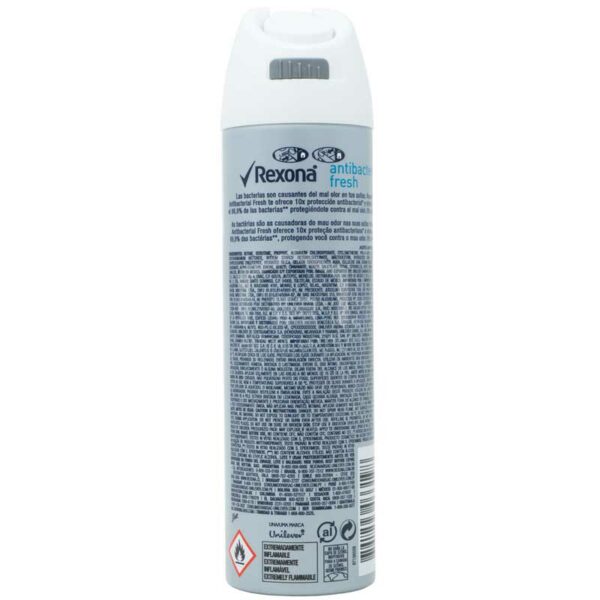 Rexona Mujer Antitranspirante Aerosol Antibacterial Fresh, 150 ml
