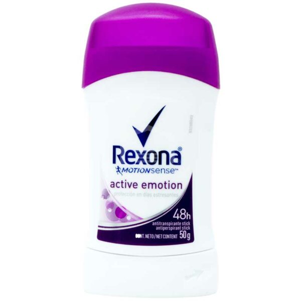 Rexona Mujer Antitranspirante Barra Active Emotion, 50 g