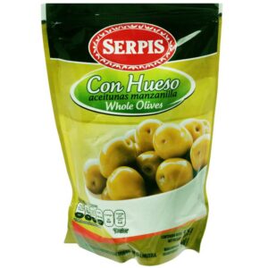 Serpis Aceitunas Manzanilla Con Hueso, 175 g