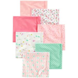 Set de Sábanas (Mantas) Simple Joys en Algodón Estampado Tonos Rosados, 7 uds