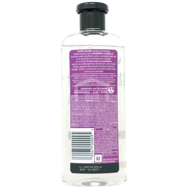 Shampoo-Bio-Herbal-Essences-Renovar-Romero-Y-Hierbas_-400ml-Back Shampoo hidratante Herbal Essences Rosemary & Herbs, 400 ml
