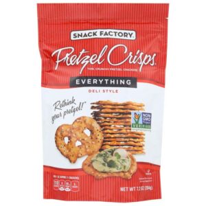 Snack Factory Pretzel Crisps Everything, 7.2 oz