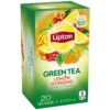 Té Lipton Green Tea Limón y Ginseng, 20 uds