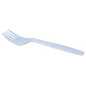 Tenedores Blancos Desechables Plásticos Plastifar (25 uds)