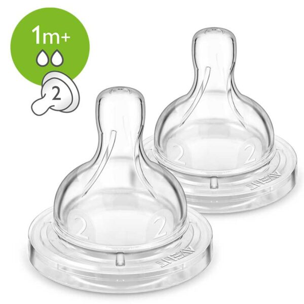 Tetina Philips Avent Anti-colic Flujo Lento 1m+, 2 uds