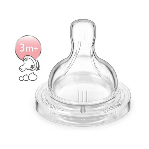 Tetina Philips Avent Classic + Anti-colic Flujo Variable 3m+, 2 uds