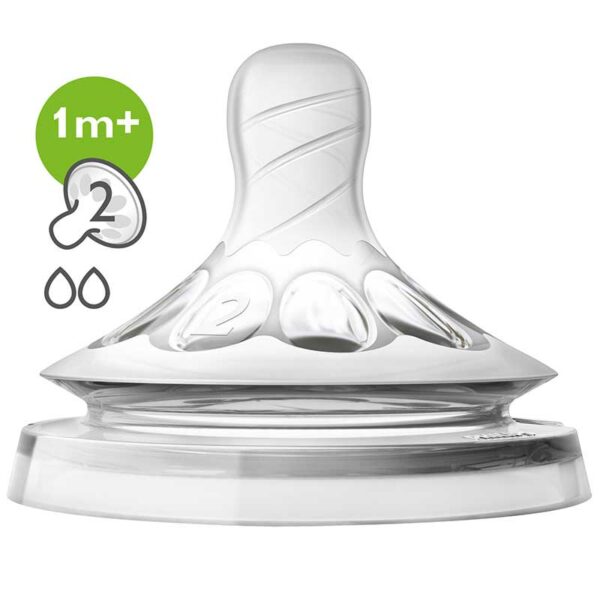 Tetina-Philips-Avent-Natural-Flujo-Lento-1m_-_2-uds Tetina Philips Avent Natural Flujo Lento 1m+, (2 uds)