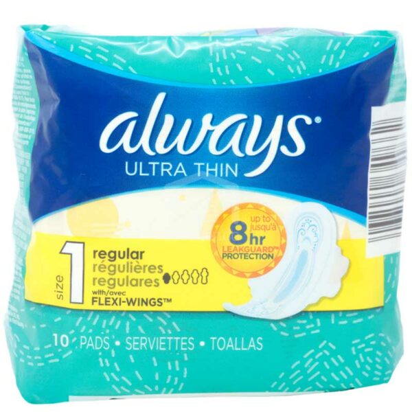 Toallas Femeninas Always Ultra Fina Regular Size 1 (10 uds)