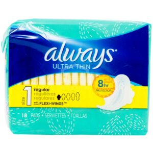 Toallas Femeninas Always Ultra Fina Regular Size 1 (18 uds)