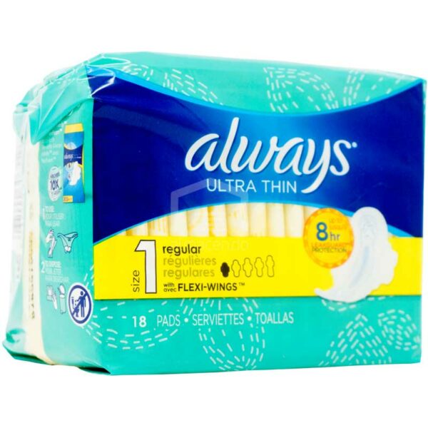Toallas-Femeninas-Always-Ultra-Fina-Regular-Size-1-_18-uds_-Turn Toallas Femeninas Always Ultra Fina Regular Size 1 (18 uds)