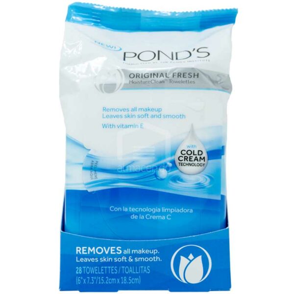 Toallitas Húmedas Desmaquillantes Pond's, 28 uds
