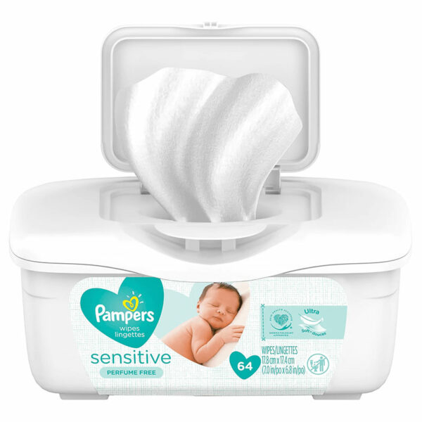 Toallitas-Hu%CC%81medas-Pampers-Sensitive-_64-uds_-Front-2 Toallitas Húmedas Pampers Sensitive (64 uds)