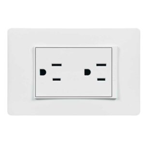 Tomacorriente Doble Bticino LUZICA, 15 Amp