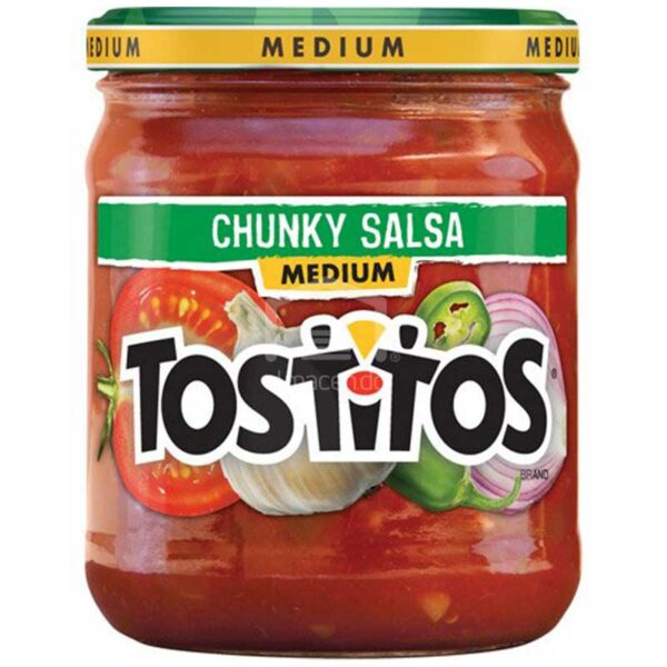 Tostitos-Medium-Chunky-Salsa_-15.5-oz-Front Tostitos Medium Chunky Salsa, 15.5 oz
