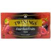 Té 4 Frutos Rojos Twinings, 25 uds
