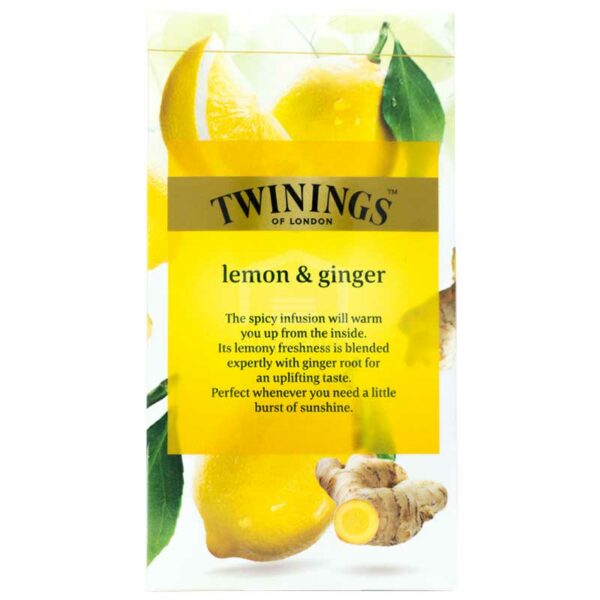 Té de Infusión de Limón y Jengibre Twinings, 20 uds
