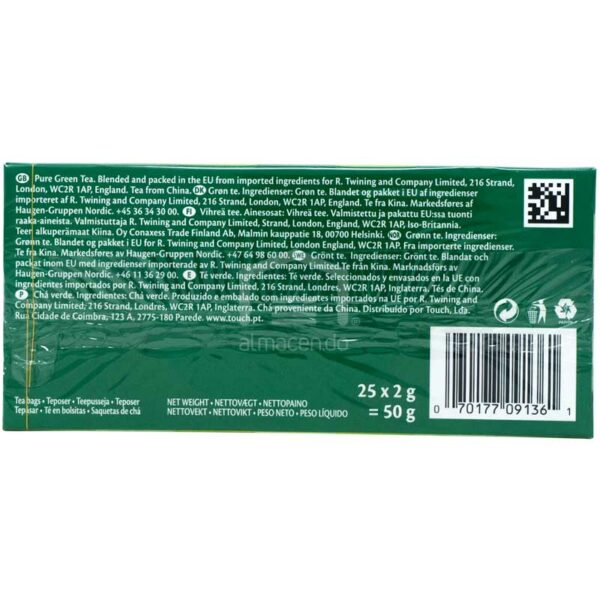Té Verde Puro Twinings, 25 uds