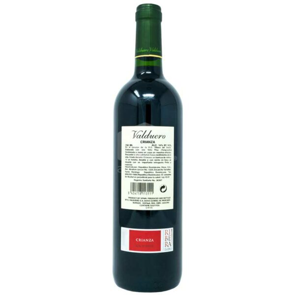 Vino-Rojo-Valduero-_750ml_-Back Vino Valduero Crianza, 750 ml