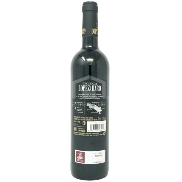 Vino Tinto Hacienda Lopez de Haro Reserva, 750 ml