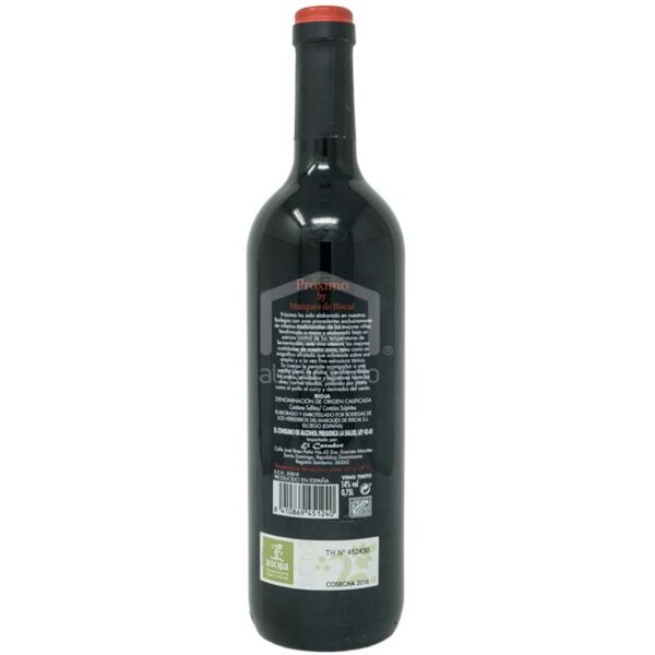 Vino Tinto Próximo De Marques De Riscal, 750 ml