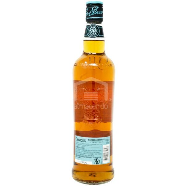 Whisky-Dewars-10-An%CC%83os_-750ml-Back-2 Whisky Dewars 10 Años Caribbean Smooth, 750 ml