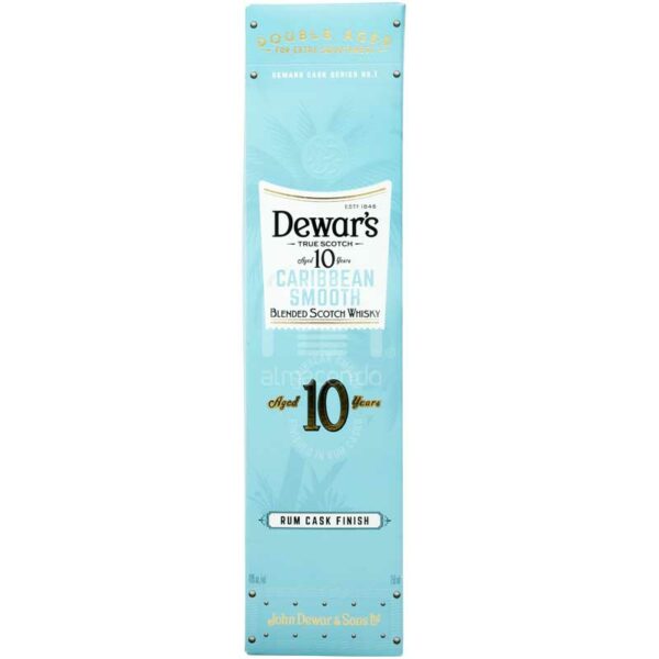 Whisky-Dewars-10-An%CC%83os_-750ml-Front Whisky Dewars 10 Años Caribbean Smooth, 750 ml