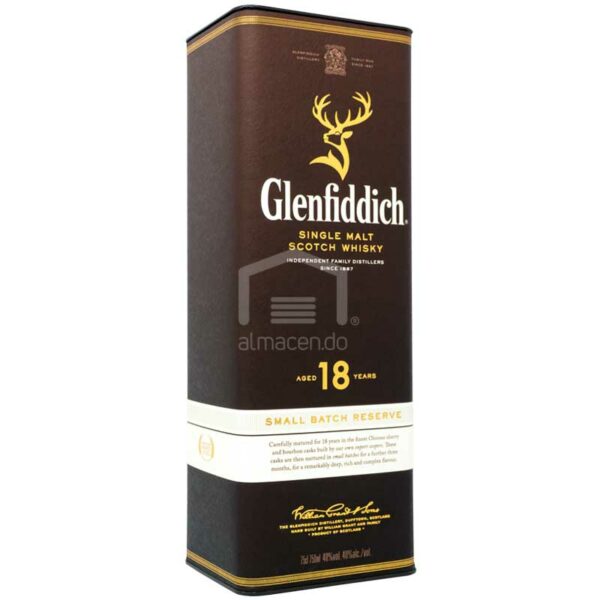 Whisky Escosés Glenfiddich 18 Años, 750 ml