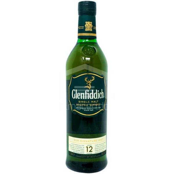 Whisky-Glenfiddich-12-An%CC%83os-_750ml_-Front Whisky Escosés Glenfiddich 12 Años, 750 ml
