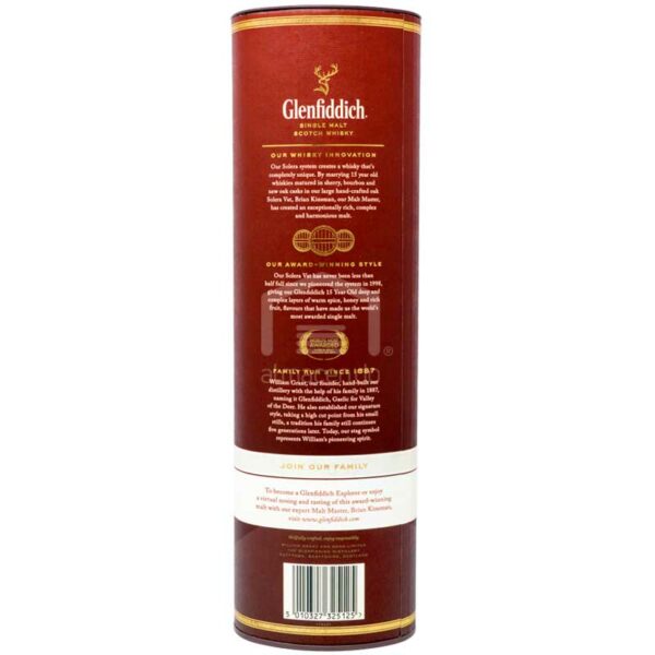 Whisky Escosés Glenfiddich 15 Años, 750 ml