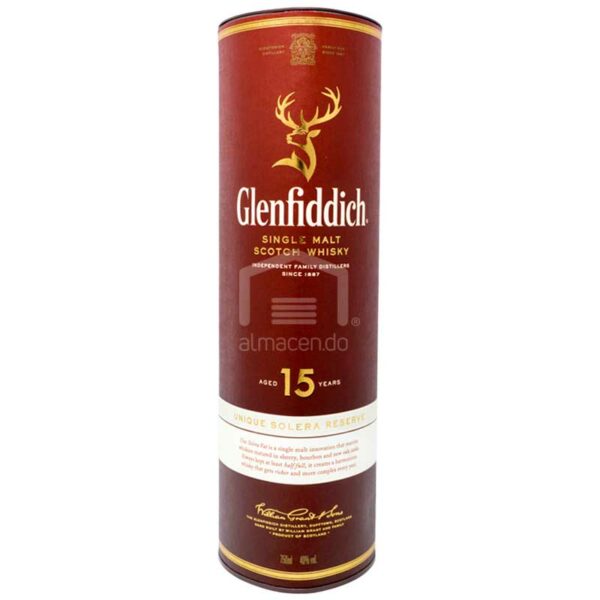 Whisky Escosés Glenfiddich 15 Años, 750 ml