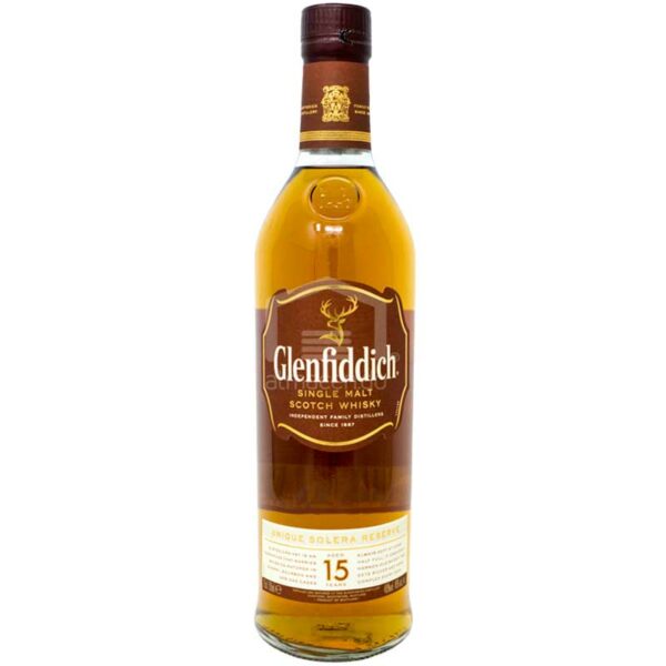 Whisky Escosés Glenfiddich 15 Años, 750 ml