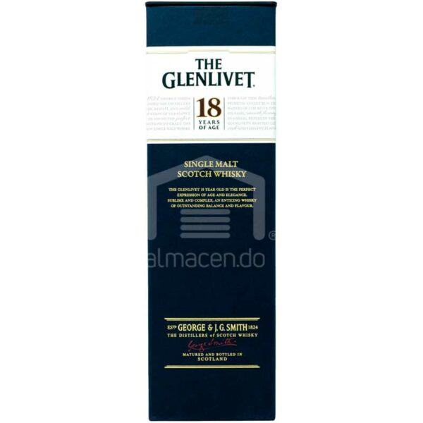 Whisky The Glenlivet 18 Años, 750 ml