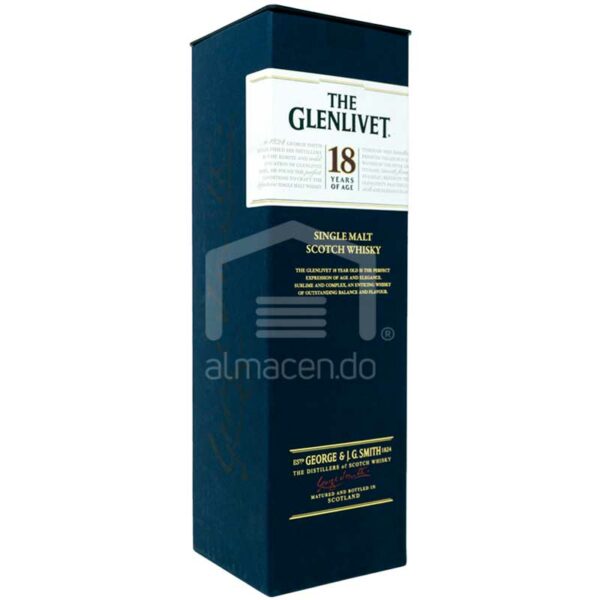 Whisky The Glenlivet 18 Años, 750 ml