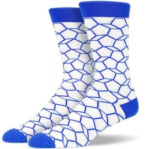 Medias Soxy White Blue 3D Wires