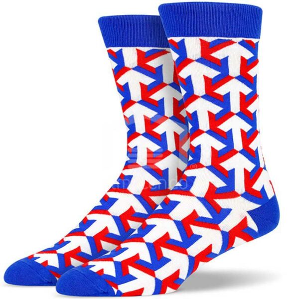 Medias Soxy White Red Blue Arrow
