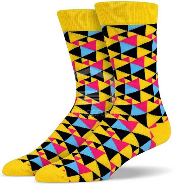 Medias Soxy Yellow Black Pink Small Triangle