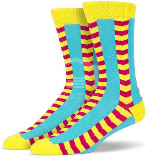 Medias Soxy Yellow Blue Red Vertical Lines