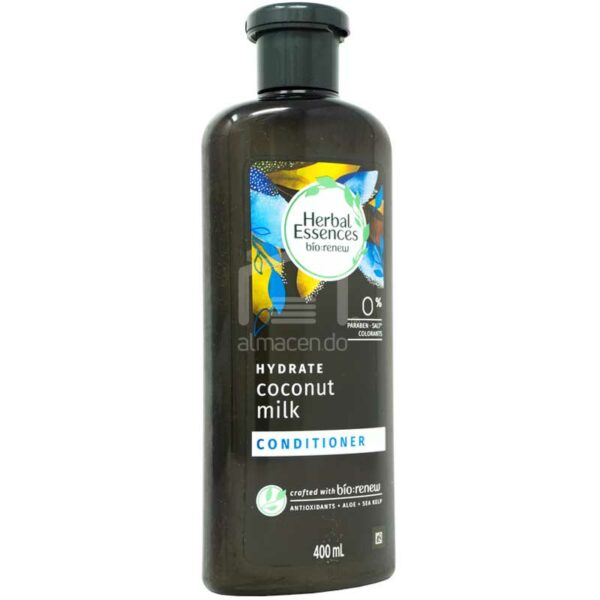 Acondicionador-Bio-Herbal-Essences-Renovar-Leche-de-Coco_-400ml-Turn Acondicionador Hidratante Herbal Essences Coconut Milk, 400 ml