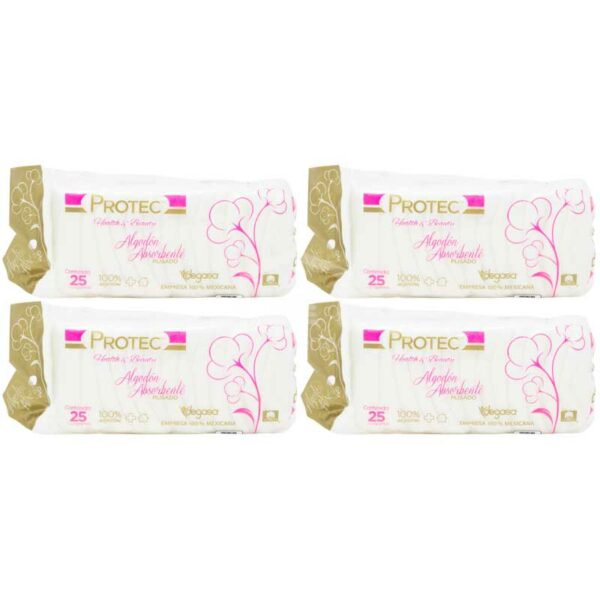 Algodón Plisado Protec, 25g (4 uds)