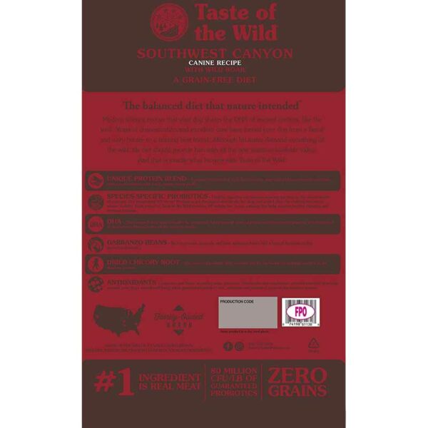 Alimento para Perros Taste of The Wild Southwest Canyon, 26.9 lbs