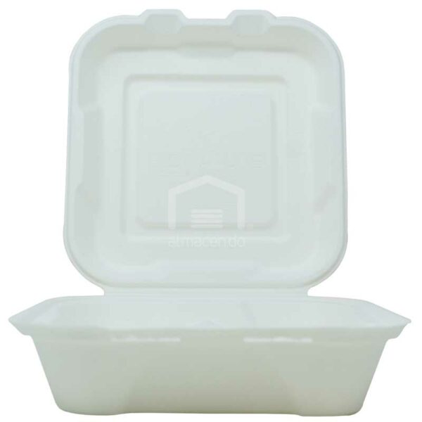 Bandeja Doble EP243 Bionature 8" x 8" con División (50 uds)