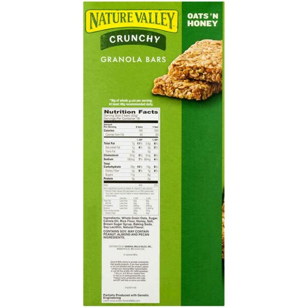 Barras Nature Valley Crunchy Oats's Honey, 8.94 oz (12 uds)