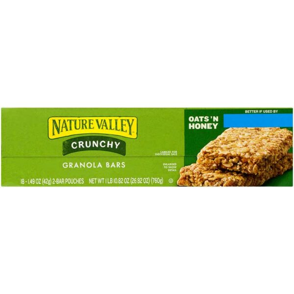 Barras Nature Valley Crunchy Oats's Honey, 8.94 oz (12 uds)