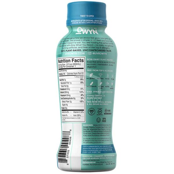 _Batido-Nutricional-Vegano-Owyn-Vainilla-Suave_-12-oz-Back Batido Nutricional Vegano Owyn Vainilla Suave, 12 oz