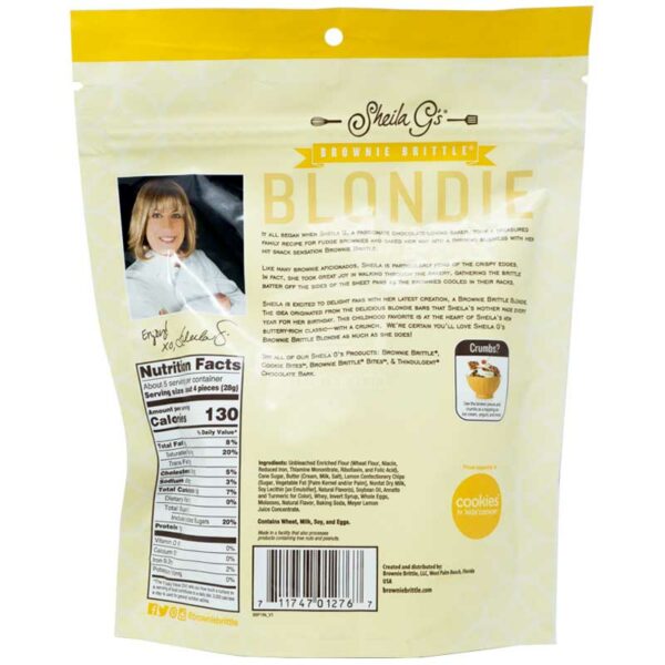 Brownie Brittle Sheila G's Meyer Lemon Blondie, 5 oz