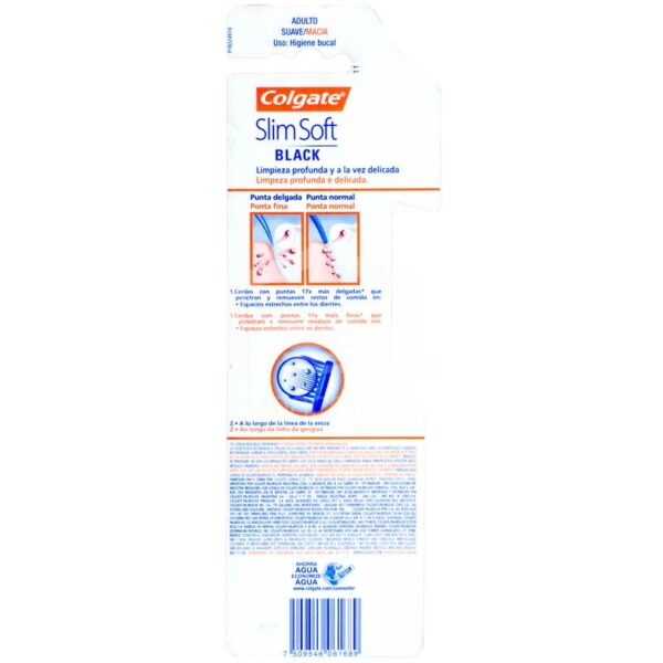 Cepillo Dental Colgate Slim Soft Black, 2 uds