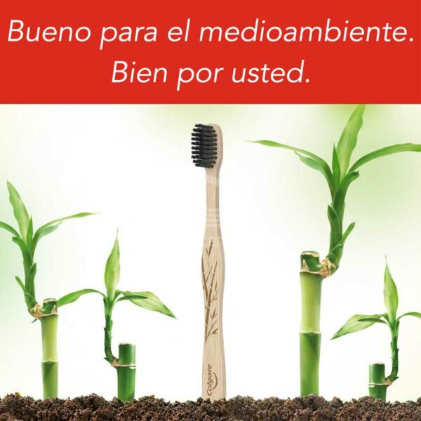Cepillo Dental Colgate Bambú Carbón, 2 uds
