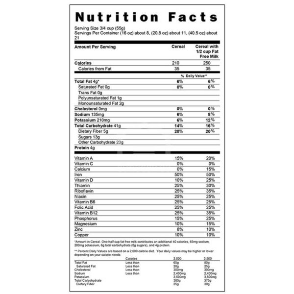 Cereal Post Great Grains Pasas, Dátiles y Nuez, 1 lb